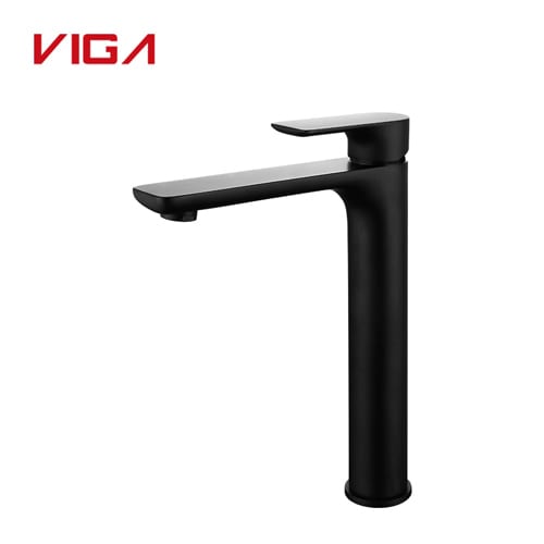 Countertop Basin Tap Round Black Wholesale