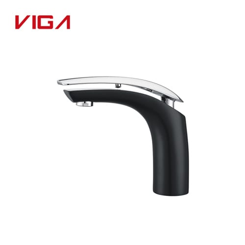 Single Handle Basin Mixer, Tubada saxanka musqusha, Basin Tap, Brass, Chrome and Black