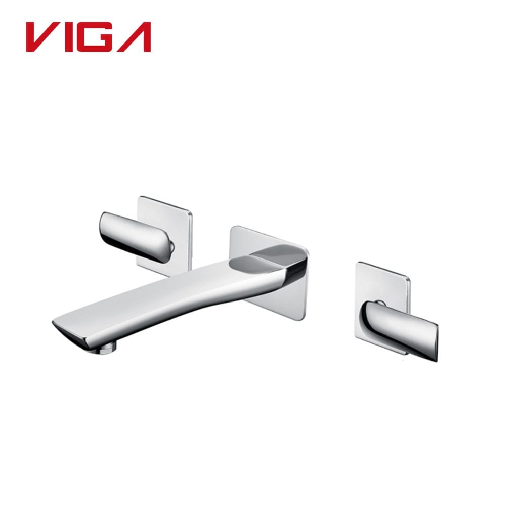 G1/2 Chrome 3 Holes Concealed Vessel Faucets