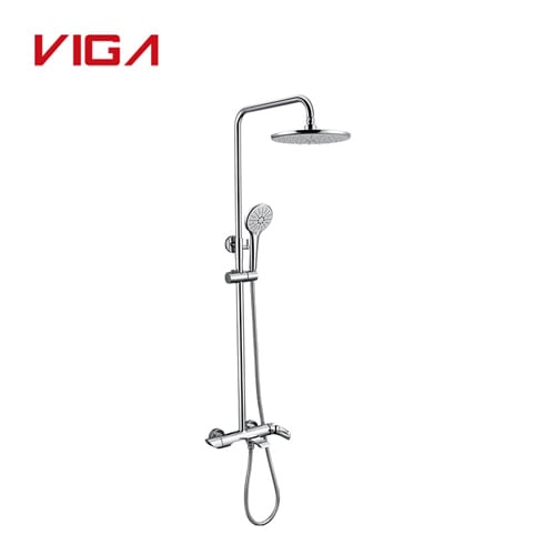 Solid Brass Shower Faucet Set Shower Head