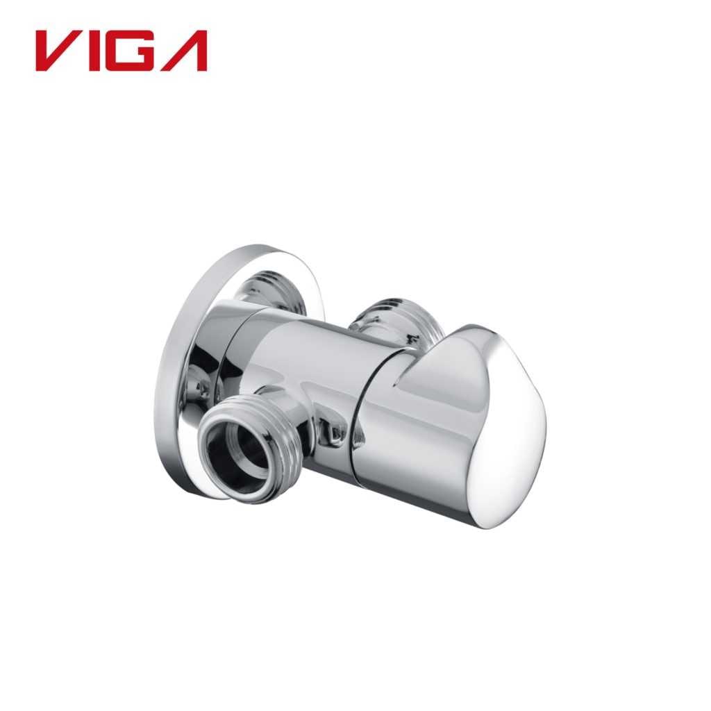 G1/2” Brass Angle Valve, Good Quality Chrome Plated Angle Valve