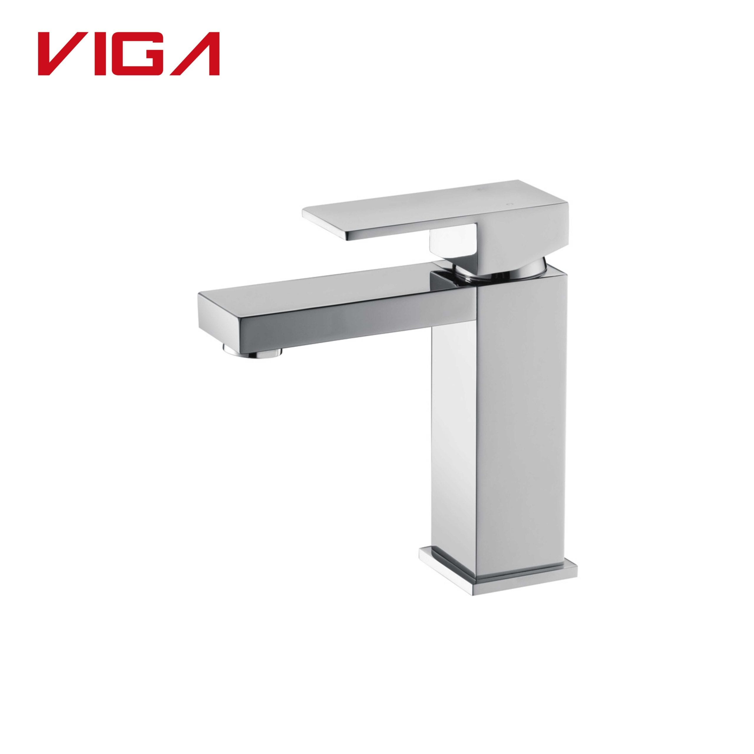 Square Brass Imwe Lever yekugezera Faucet Brands
