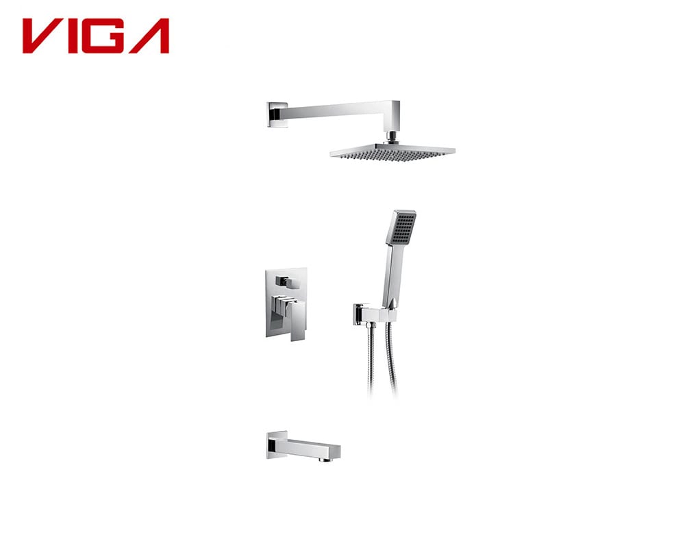 Concealed shower mixer VS wall mounted shower column set - Faucet Knowledge - 3