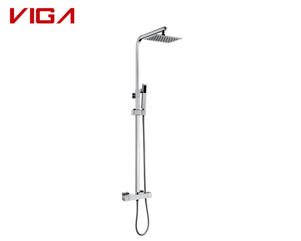 Concealed shower mixer VS wall mounted shower column set - Faucet Knowledge - 2