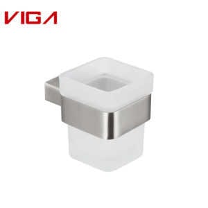 Stainless Steel Single Tumbler Holder Glass Holder Tooth Brushed Holder In Brushed Finished
