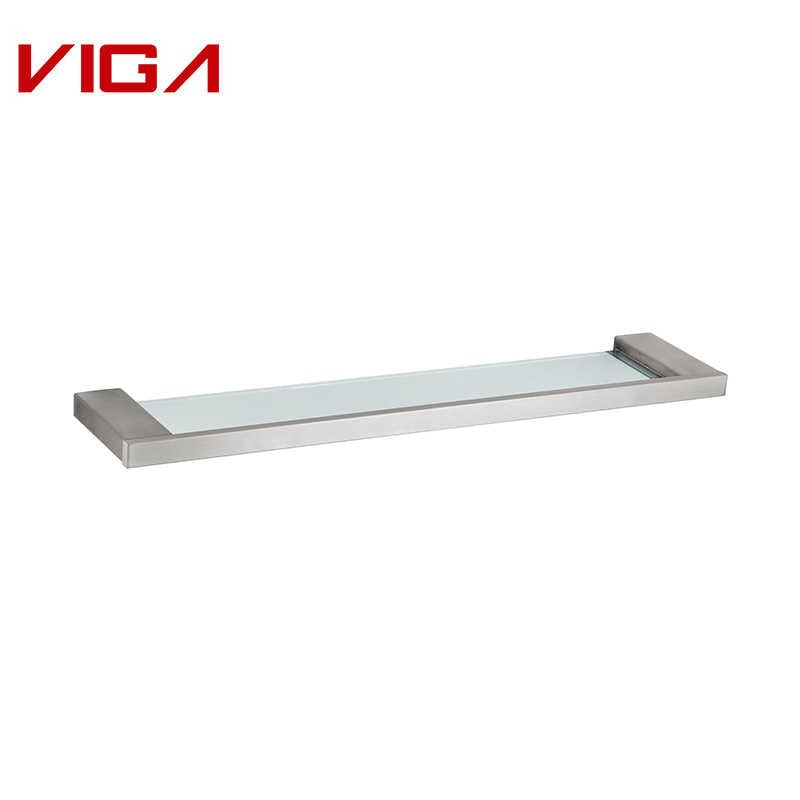VIGA FAUCET, Stainless Steel 304 Single Layer Glass Shelf