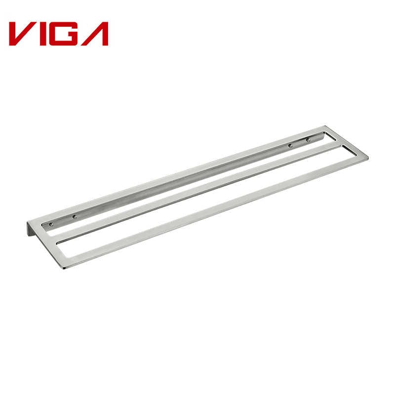 Modern Heavy Duty Wall mounted Stainless Steel 304 Double towel bar