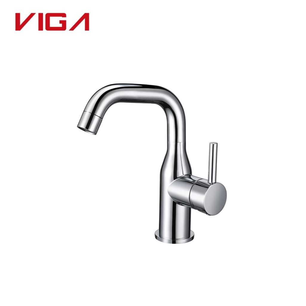 Vase Design Economic Bathroom Sink Faucet Basin Mixer Water Tap in Chrome