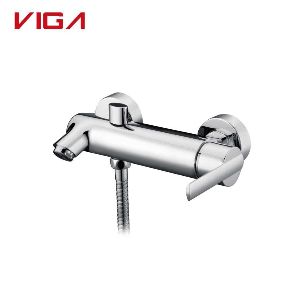 ROBINET VIGA, Bath Shower Mixer, Shower Mixer With Tub Spout, Laiton, Chromé