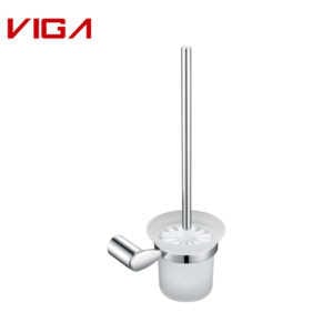 VIGA FAUCET, Toilet Brush Holder, Brass, Chrome Plated