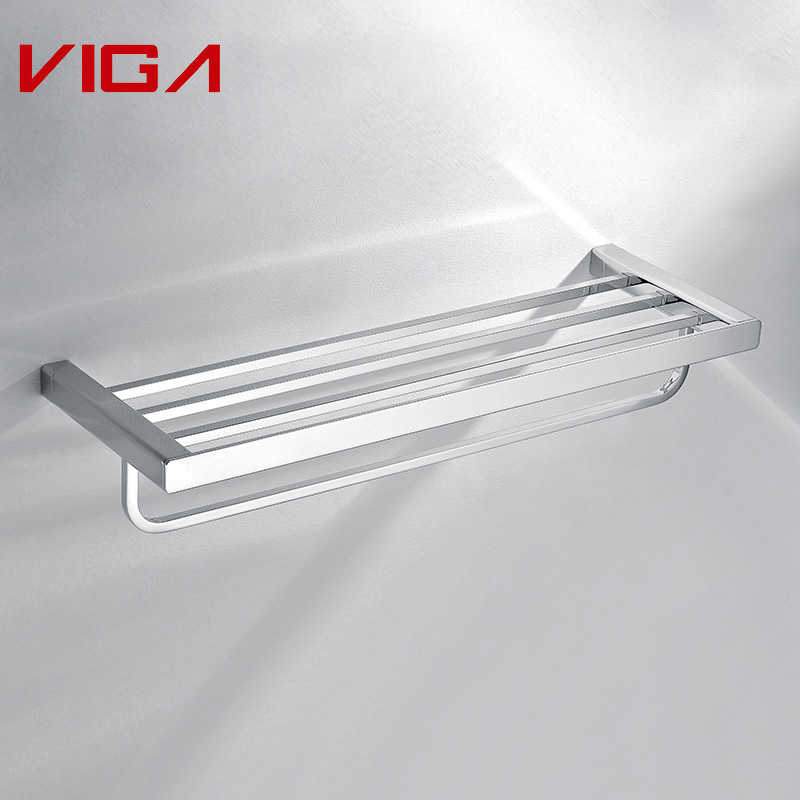 VIGA FAUCET, Towel Bar, Messing, Forkrommet