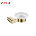 Hot sale stainless steel 304 brushed gold soap dish