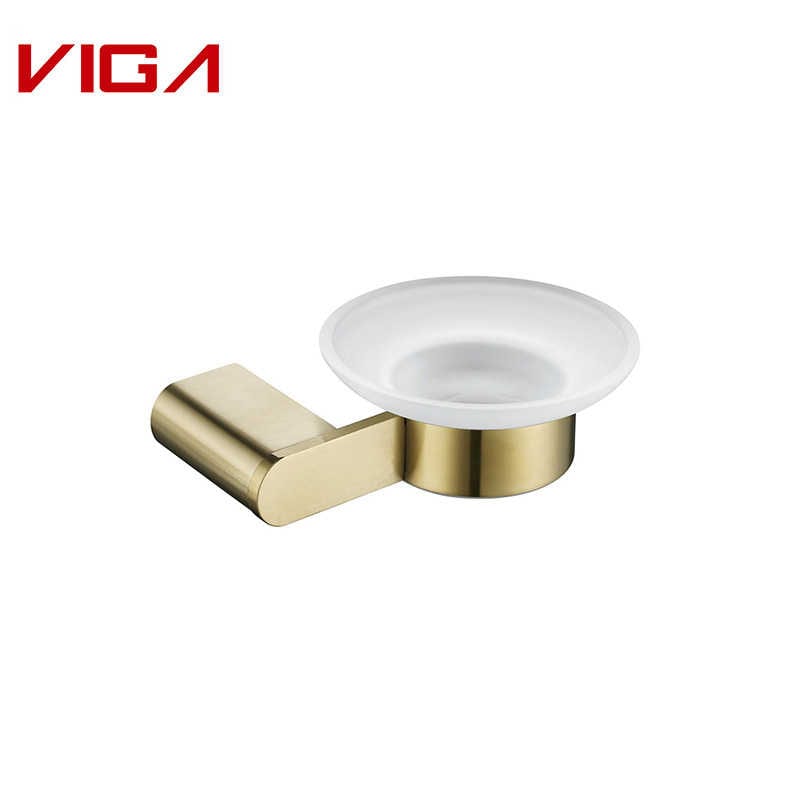Stainless Steel#304 Brushed Gold Soap Dish