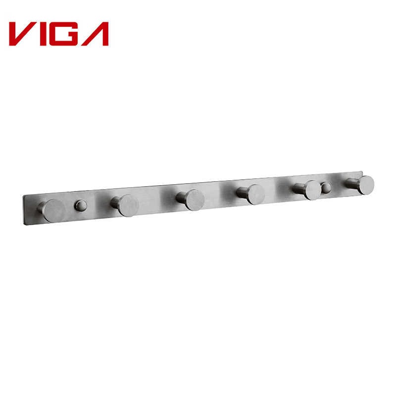 VIGA FAUCET, Thép không gỉ 304 Six Robe Hook