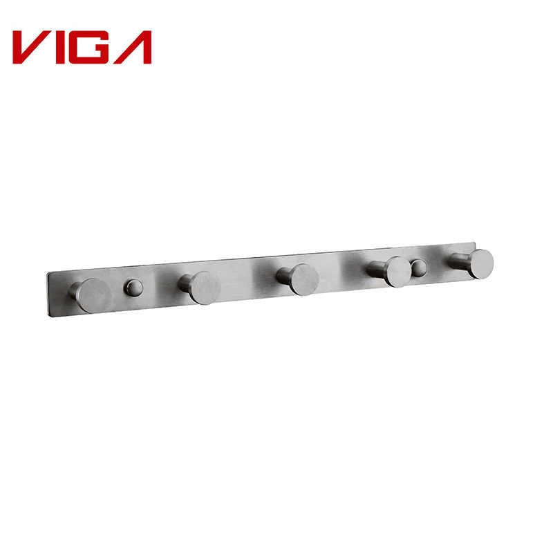 VIGA FAUCET, Thép không gỉ 304 Five Robe Hook