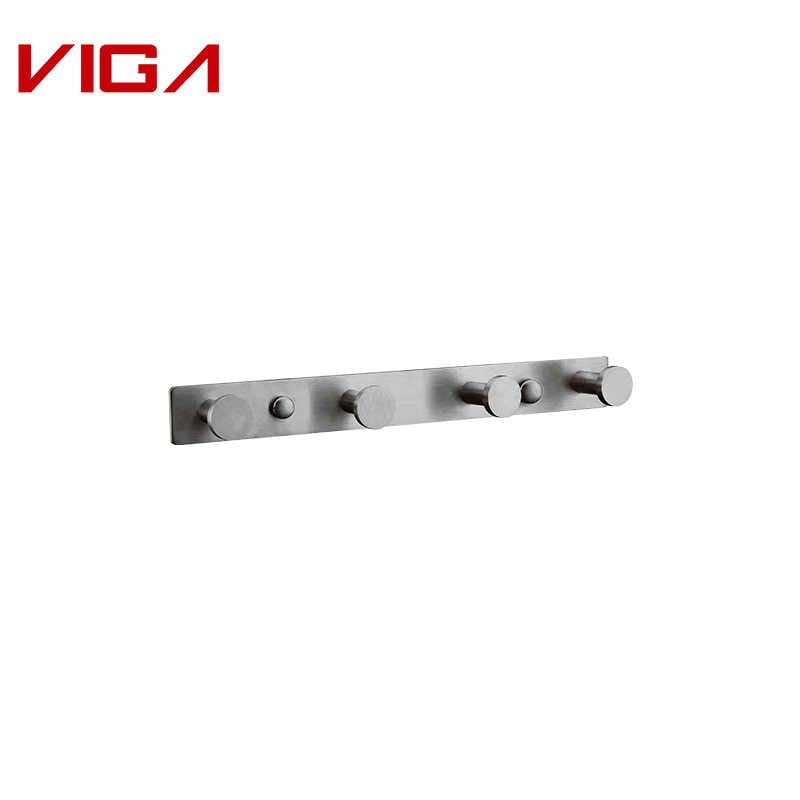 VIGA FAUCET, Thép không gỉ 304 Four Robe Hook