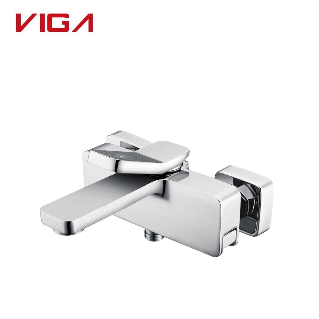 VIGA Concealed Shower Mixer, Wall-mounted Shower Mixer, Латунь, Хромированный