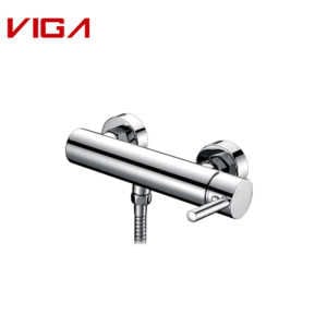 Viga Round Side Handle Brass Main Body Hot Cold Water Shower Mixer