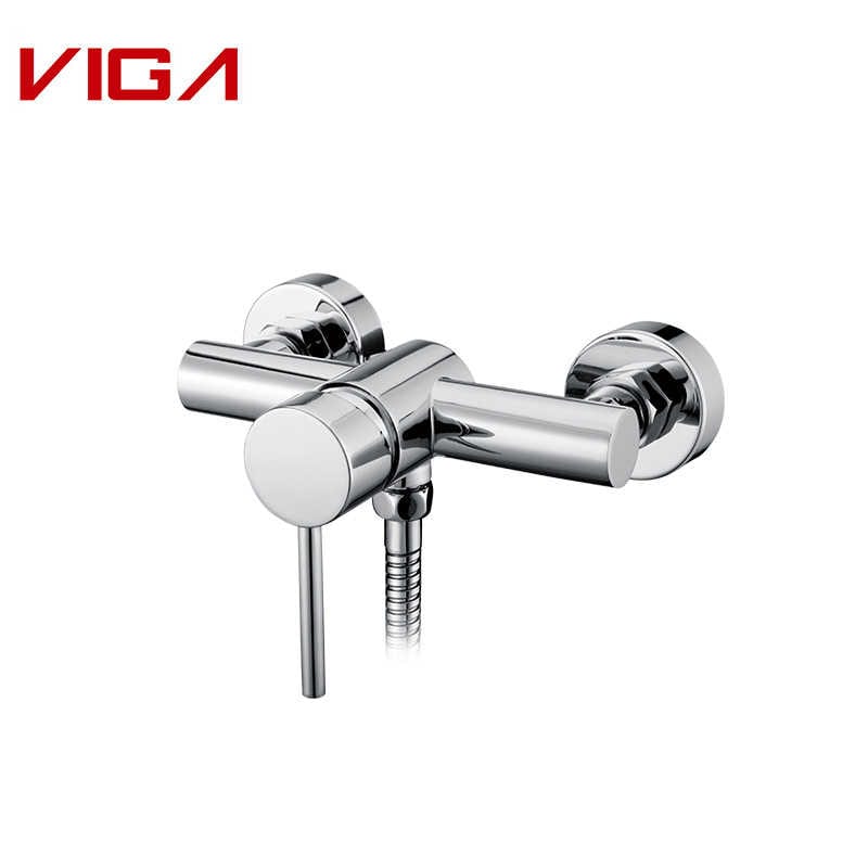 VIGA FAUCET, Shower Mixer, Single Handle Shower Mixer Tap, ናስ, Chrome Plated