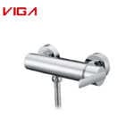 Viga Round Single Handle Brass Main Body Hot Cold Water Shower Mixer For Bathroom