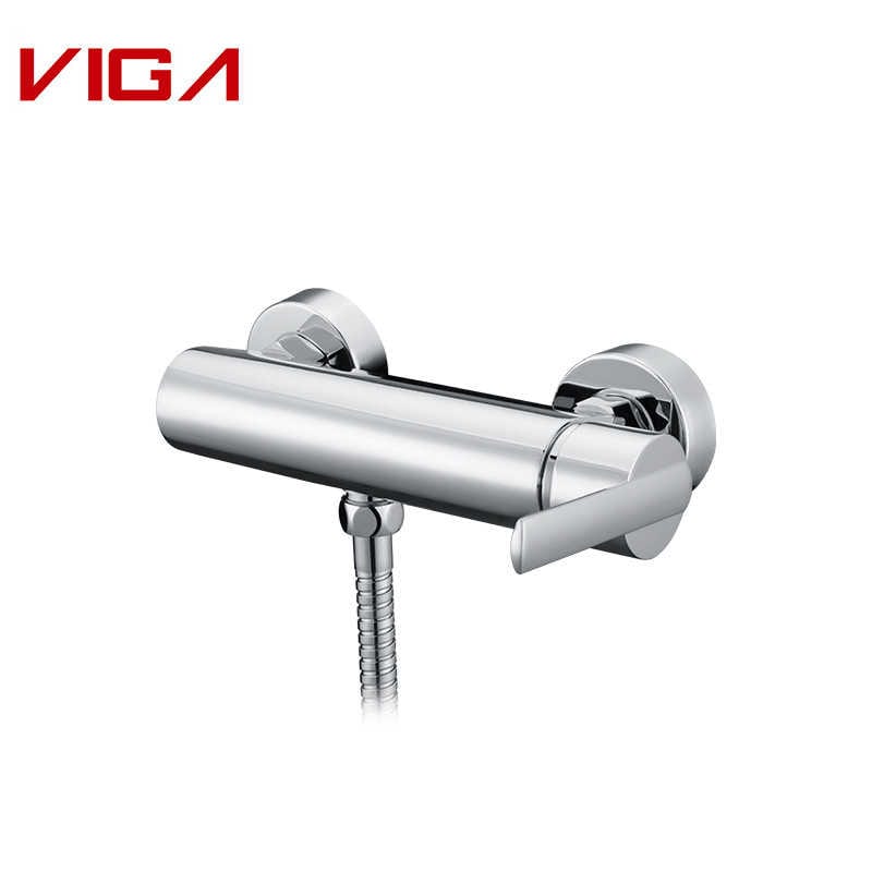 ROBINET VIGA, Concealed Shower Mixer, Mitigeur de douche mural, Laiton, Chrome Finish