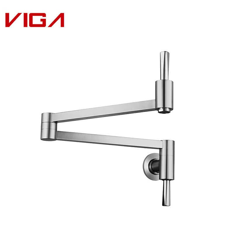 VIGA FAUCET Hot And Cold Pot Filler Faucet, Kitchen Mixer, Chrome Plated - Pot Filler Kitchen Faucet - 3