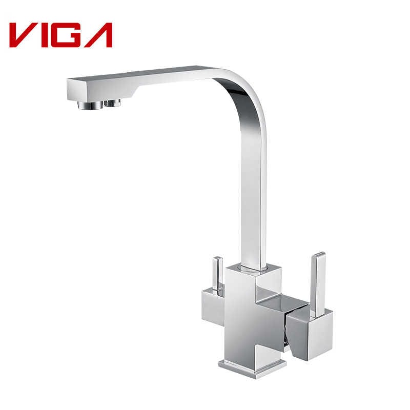 VIGA FAUCET, Kitchen Mixer with Filter, Tûnc, Chrome Plated