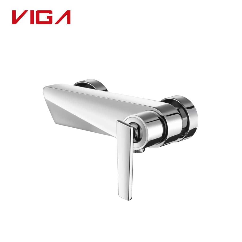 VIGA Faucet, Wall Mounted Shower Mixer, Brass, Verchromt