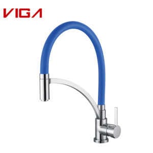 Kitchen Faucet Blue Rubber Hose Single handle Manufacturers