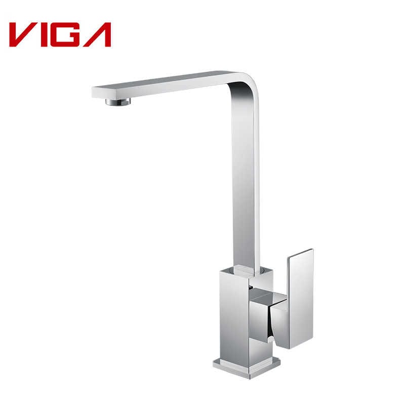 VIGA Faucet, Kitchen Mixer, Kitchen Sink Faucet Tap, Single Handle, Brass