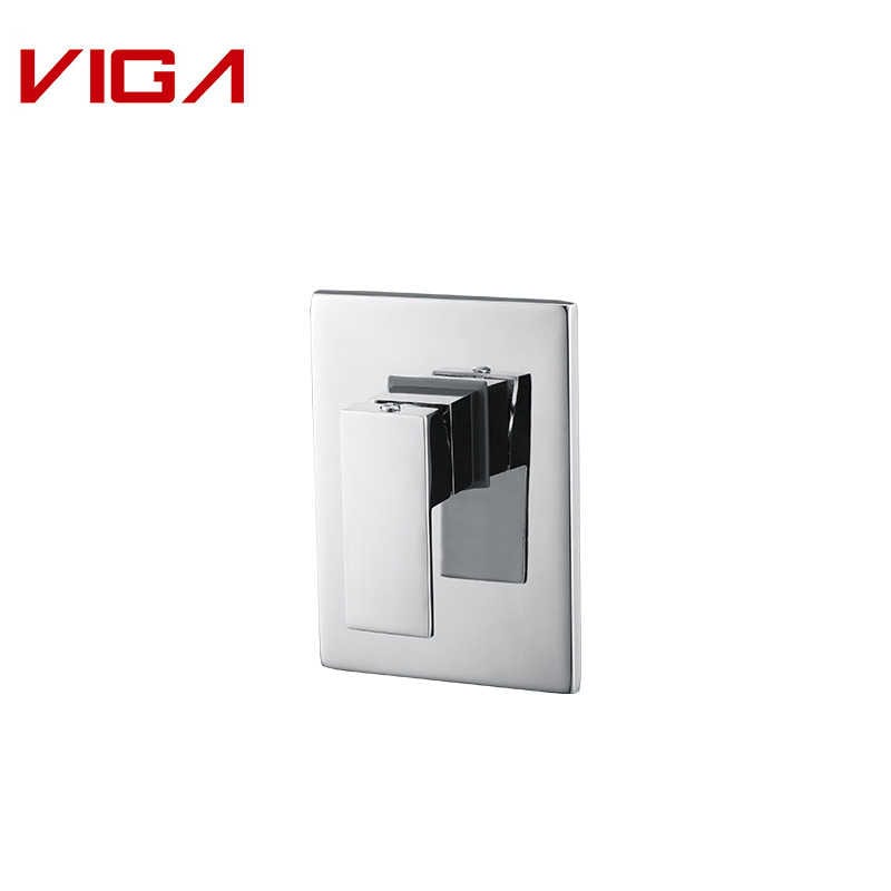 VIGA Concealed Shower Mixer, Wall-mounted Shower Mixer, Chrome Plated