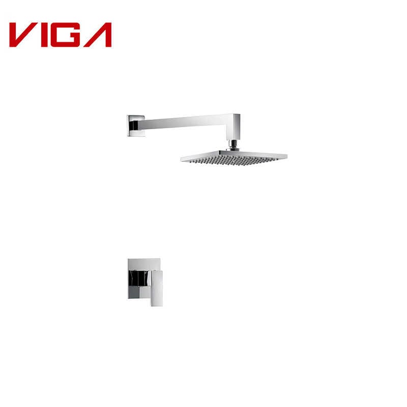 VIGA暗裝淋浴龍頭, Concealed Shower Mixer Head Sets In Chrome