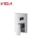 VIGA Factory Chrome Plate Concealed Shower Mixer With Diverter