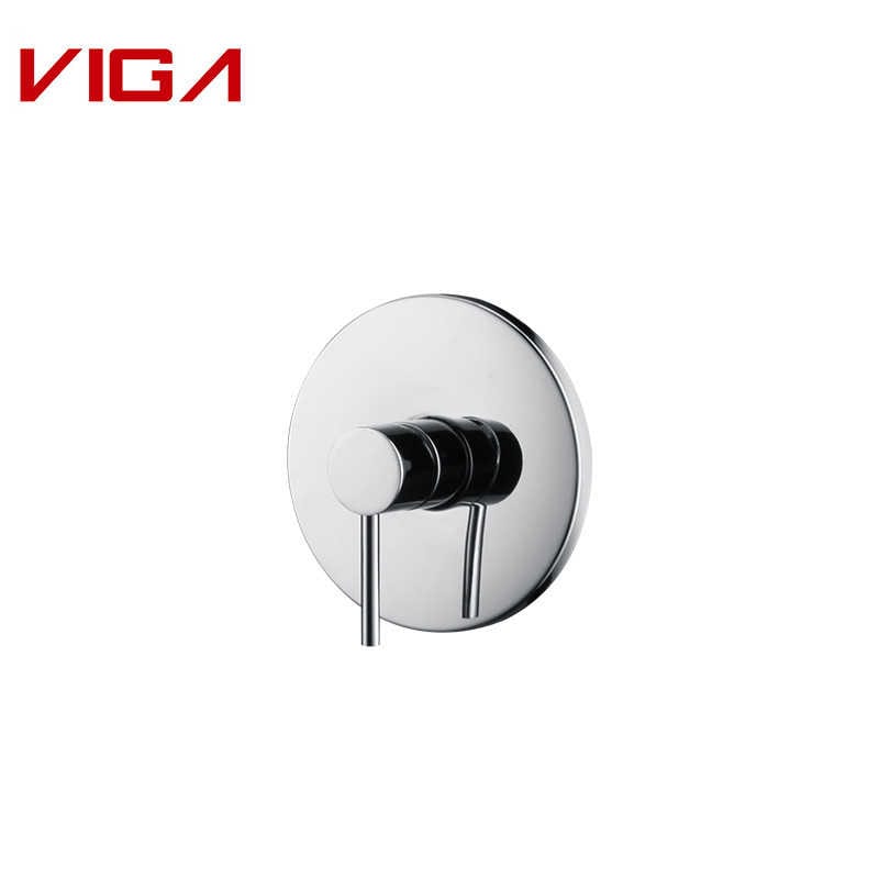 VIGA Concealed Shower Mixer, Wall-mounted Shower Mixer, 铬合金