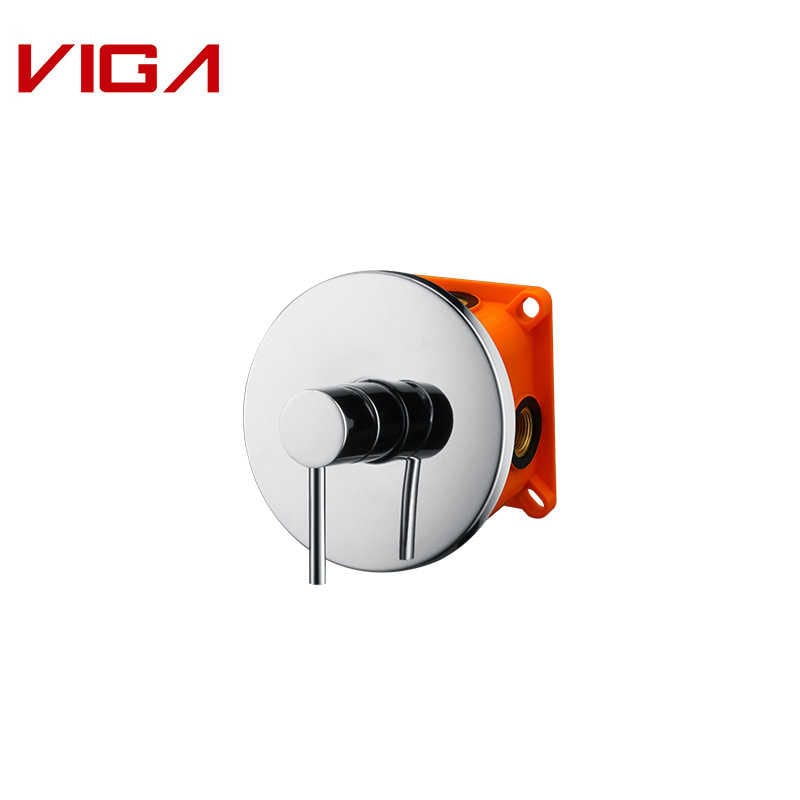 VIGA Concealed Shower Mixer, Wall-mounted Shower Mixer, Chrome