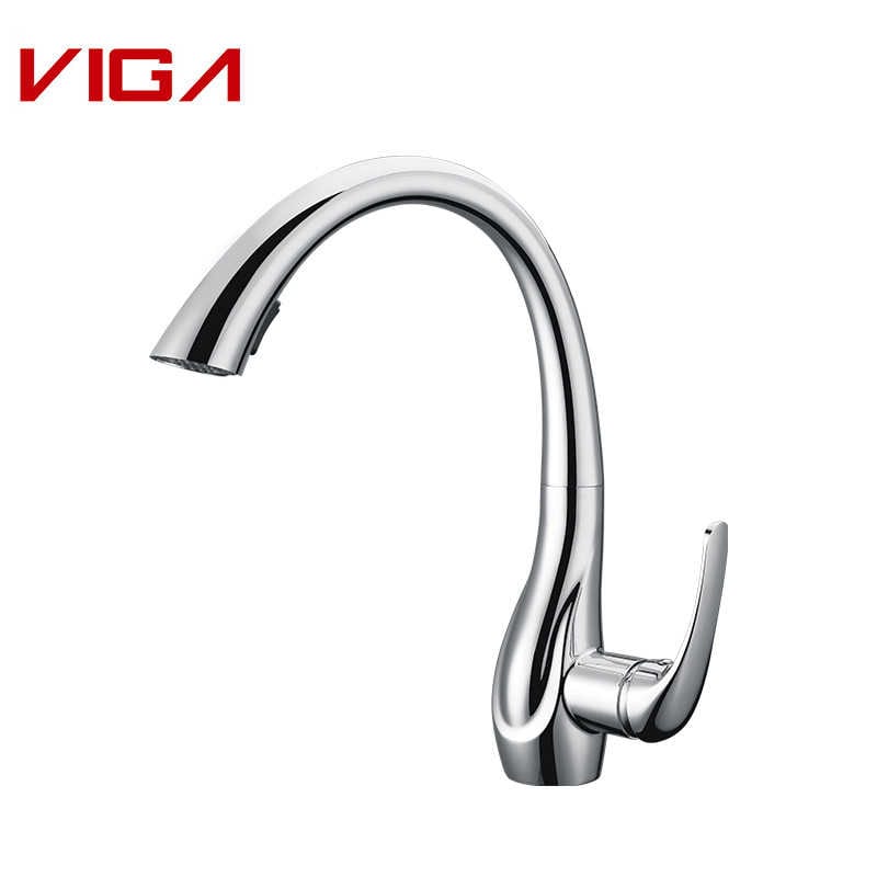 Kitchen Mixer, Kitchen Water Tap, Swan Neck Design, VIGA Faucet, Faucet Manufacturer