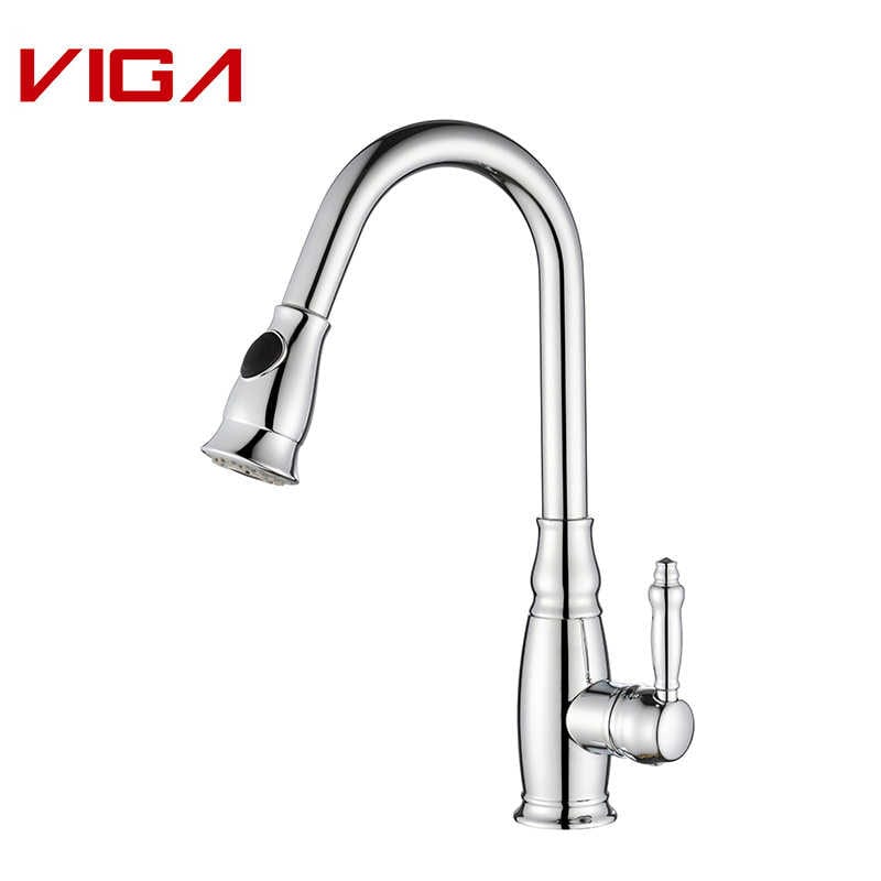 မီးဖိုချောင်ဖျော်စက်, Kitchen Water Tap, Pull Down Kitchen Sink Faucet, VIGA Faucet, Faucet Manufacturer