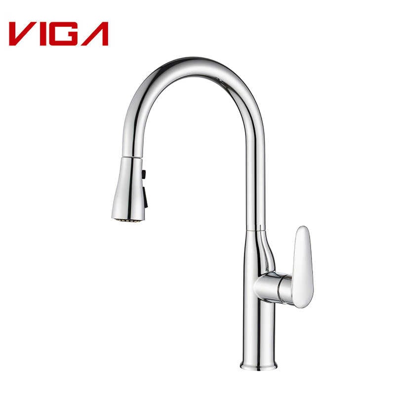 Miscelatore da cucina, Kitchen Water Tap, Pull Down Kitchen Sink Faucet, Rubinetto VIGA, Produttore di rubinetti