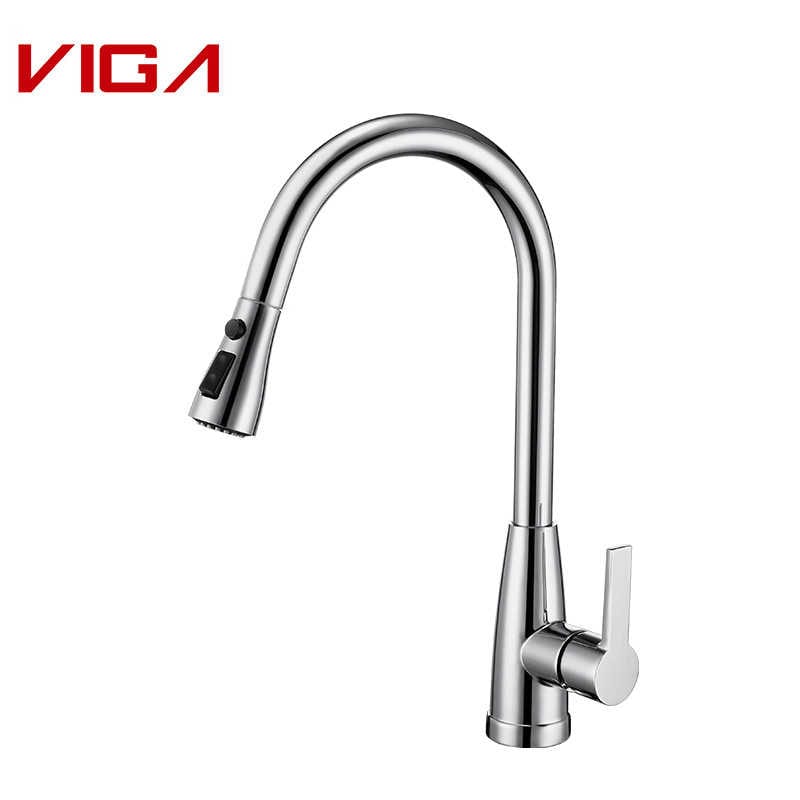 Miscelatore da cucina, Kitchen Water Tap, Pull Down Kitchen Sink Faucet, Rubinetto VIGA, Produttore di rubinetti