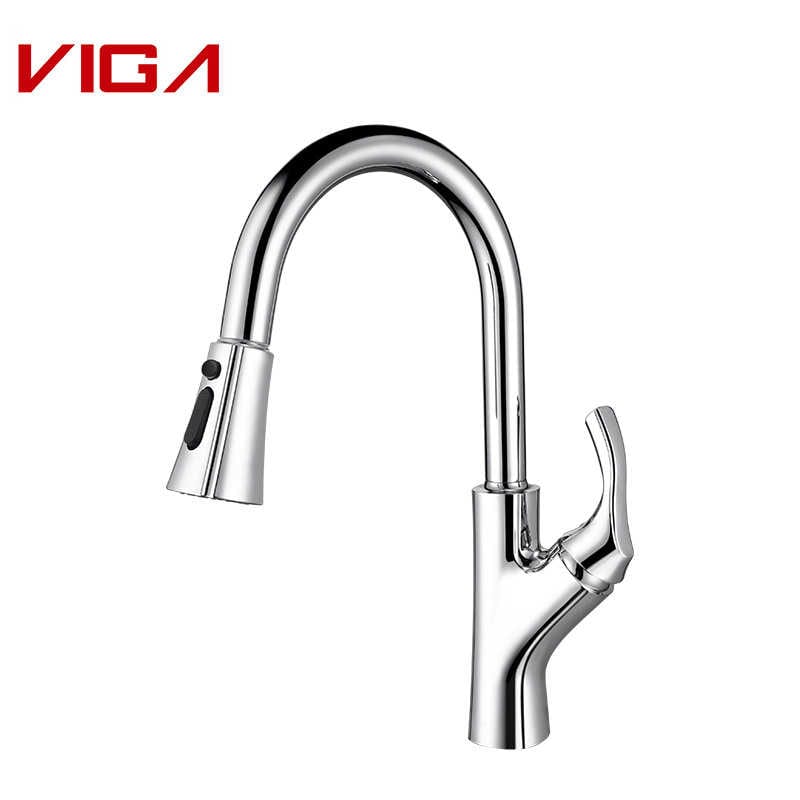 Pengadun Dapur, Paip Air Dapur, Pull-out Kitchen Sink Faucet, Keran VIGA, Pengeluar Faucet