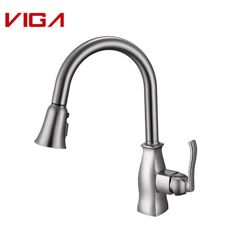 Mutfak Bataryası, Kitchen Water Tap, Mutfak Lavabo Bataryasını Aşağı Çekin, VIGA Musluk, Musluk Üreticisi