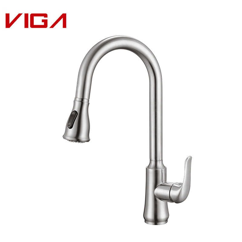 廚房攪拌機, Kitchen Water Tap, Pull-out Kitchen Sink Faucet, VIGA Faucet