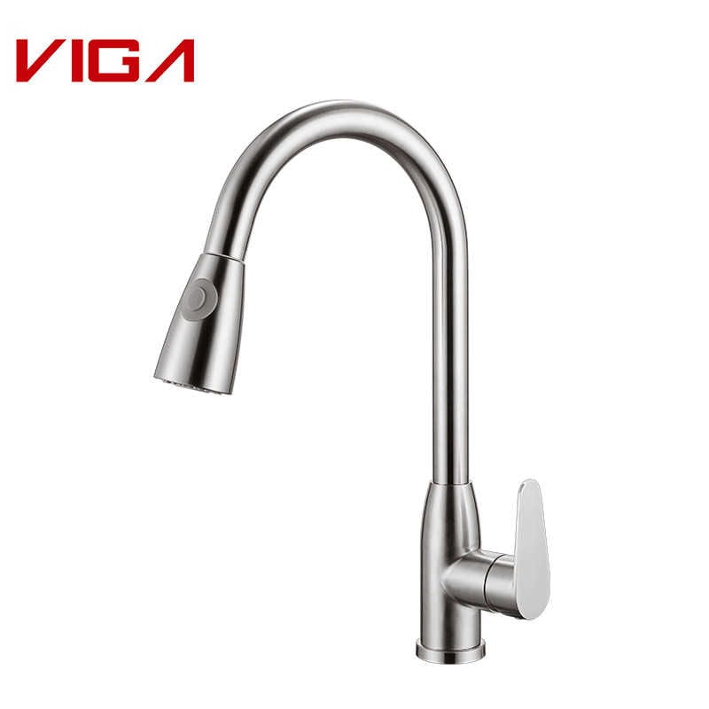 Mikser Kuzhine, Kitchen Water Tap, Pull-out Kitchen Sink Faucet, VIGA Faucet