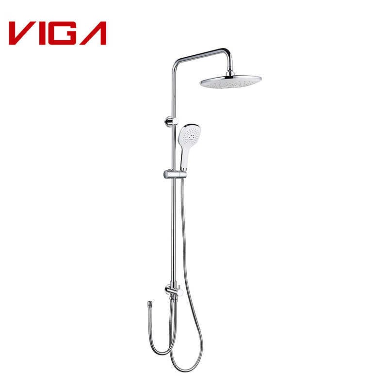 Shower Column, Stainless Steel Tube, Chrome Plated