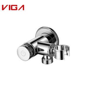 Kaiping Manufacturer Wall Mounted Bathroom Accessory Chrome Plated Brass Round Shower Bracket