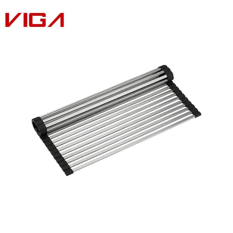 Grille de vidange antirouille pour ustensiles de cuisine en acier inoxydable SUS #304, Nickel brossé