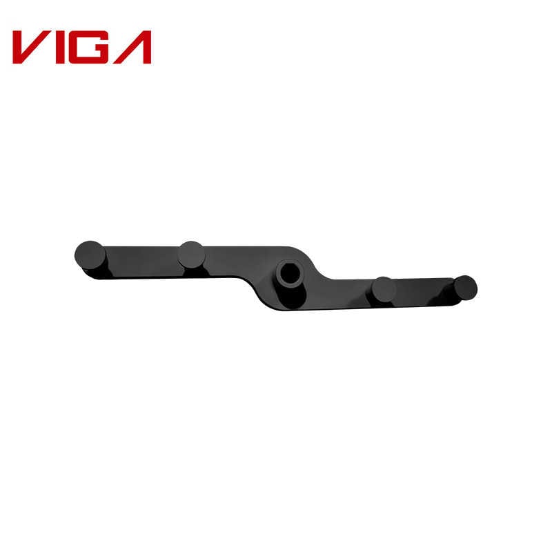 Black Plastic Robe Hook