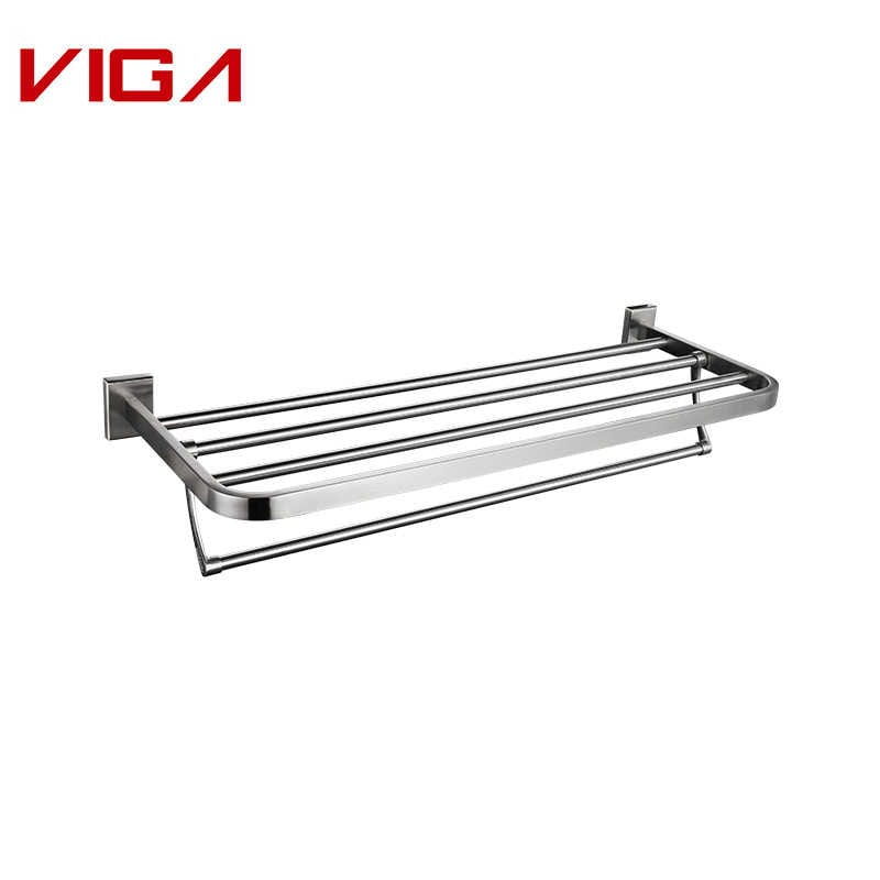 VIGA Acciaio inossidabile 304 Brushed Nickel Wall Mounted Towel Rack