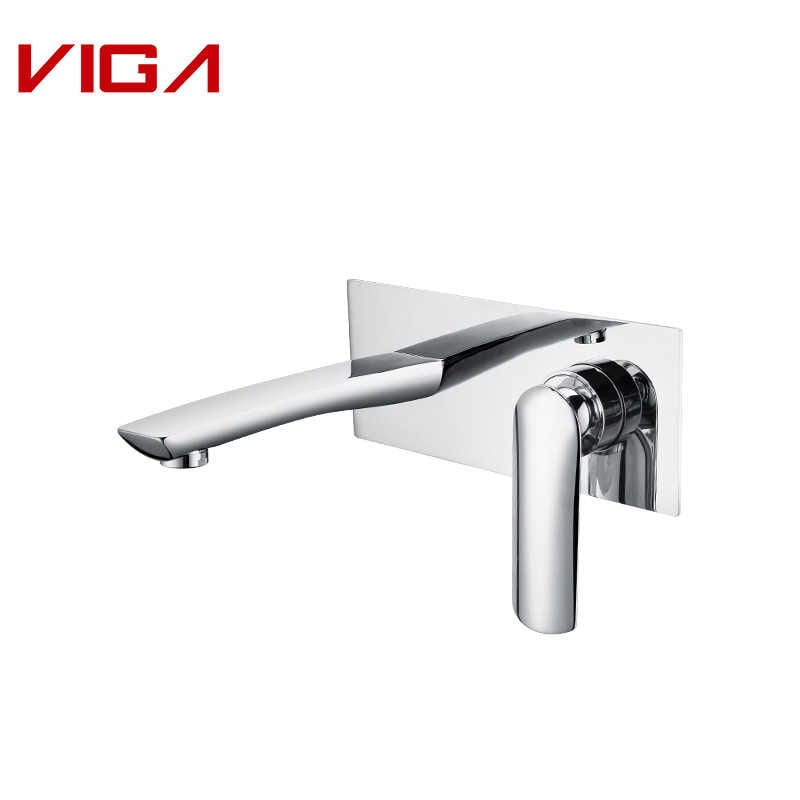 VIGA Concealed Shower Mixer, Wall-mounted Shower Mixer, 铬合金