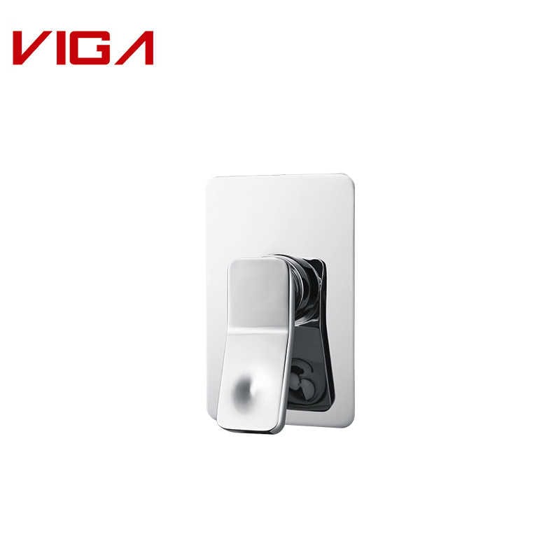 VIGA Concealed Shower Mixer, Wall-mounted Shower Mixer, Brass, Επιχρωμιωμένο